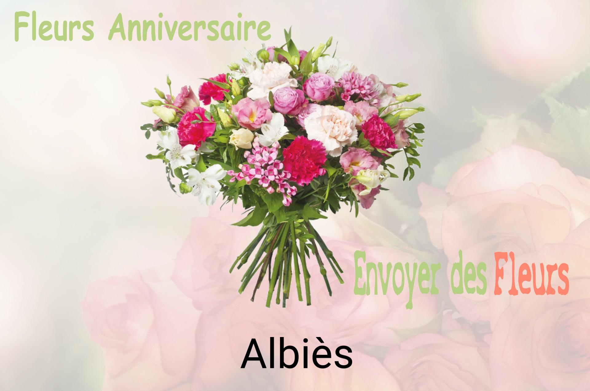 Bouquet de fleurs d’anniversaire livré à Albiès